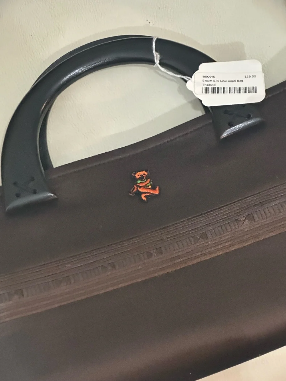 NWT Grateful Dead Dancing Bear Silk Bag